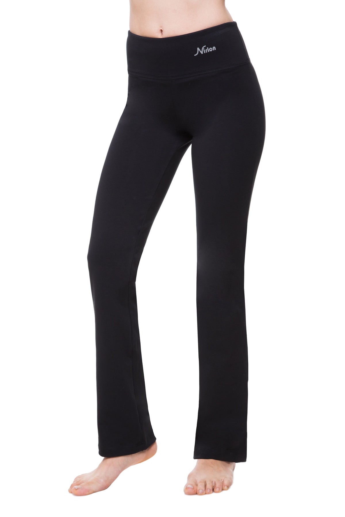 Straight Leg Yoga Pants for Women - High Waisted Workout Leggings